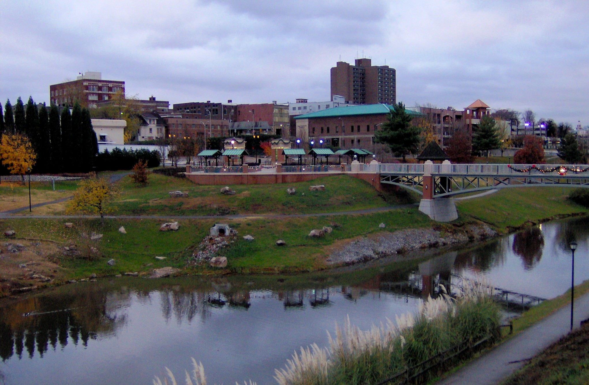 Maryville Tennessee skyline and Greenbelt Park